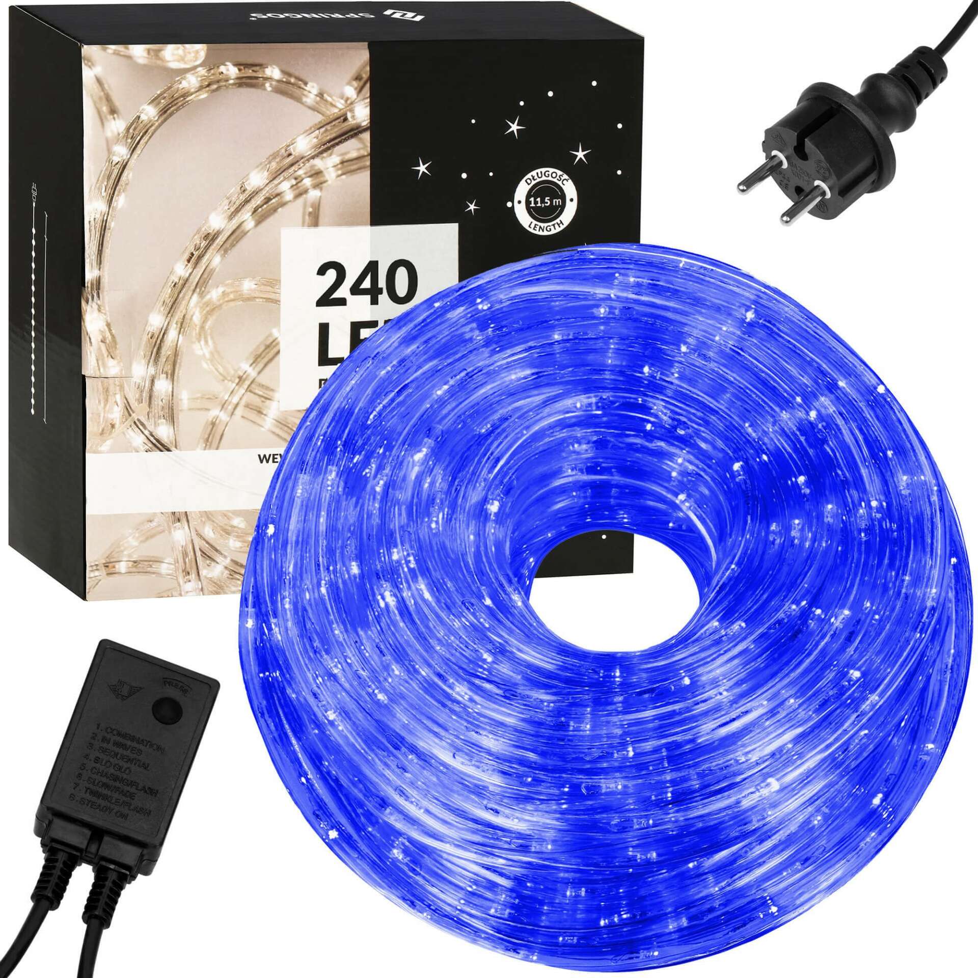 240 LED-es flexibilis Fénykábel
