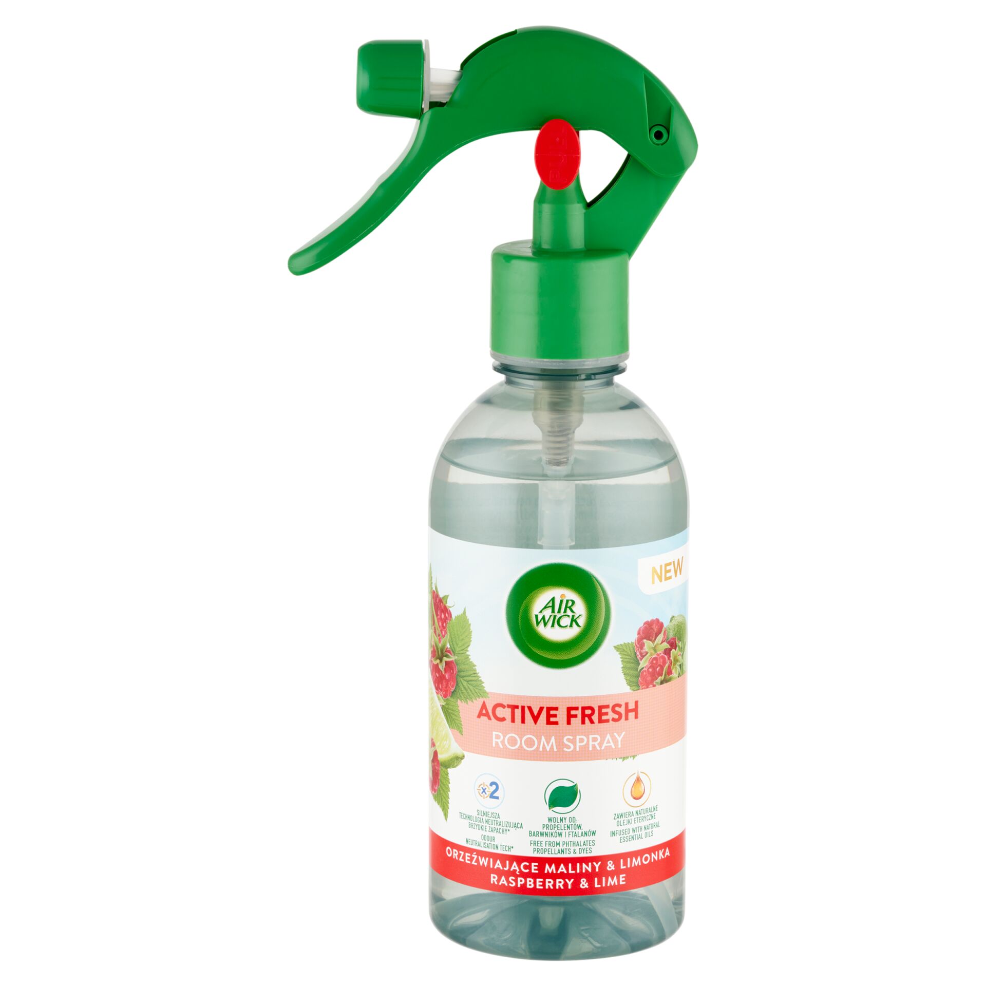 Air Wick Active Fresh Málna és Lime Légfrissítő spray 237ml