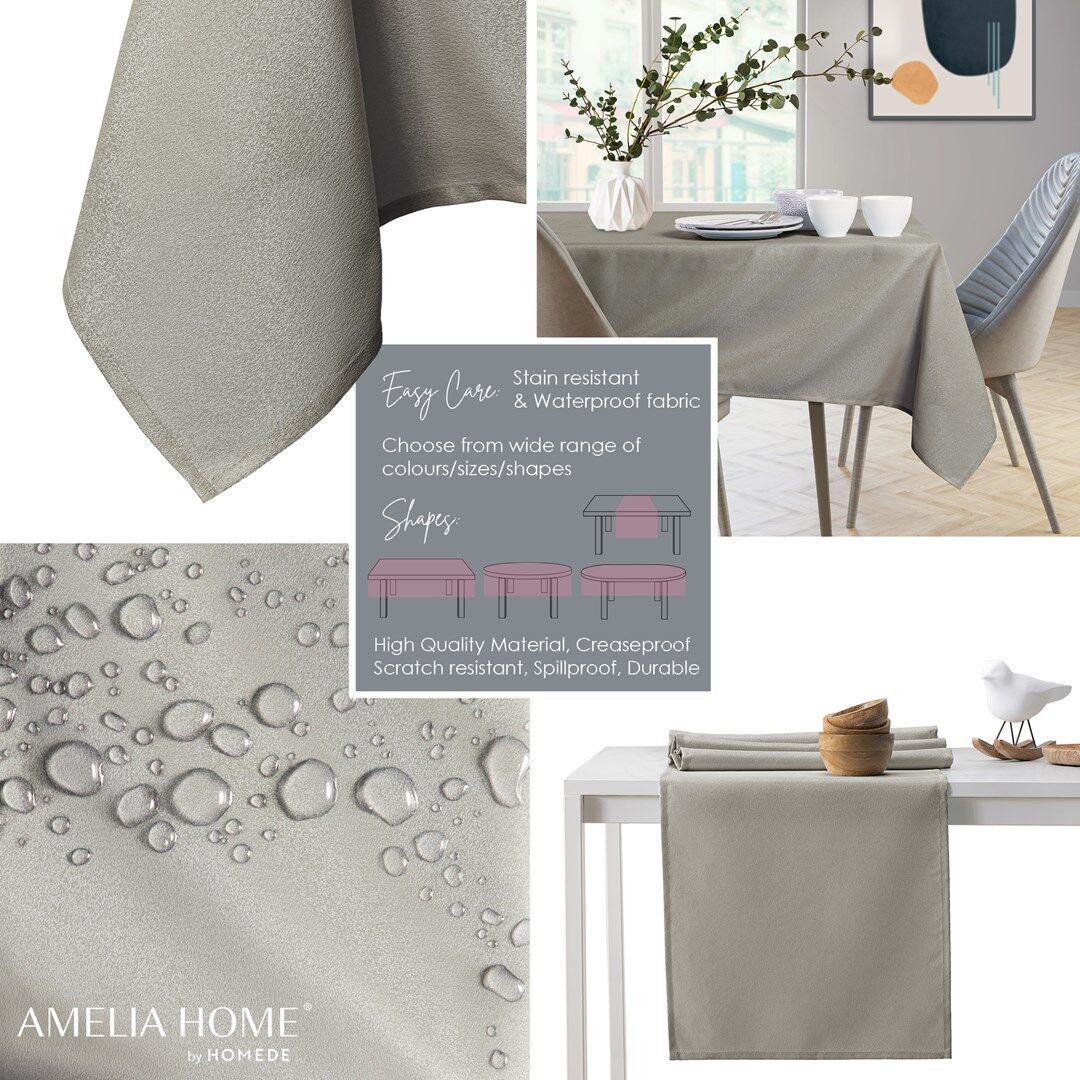 Asztalterítő Empire cappucino sima klasszikus 140x500 AmeliaHome