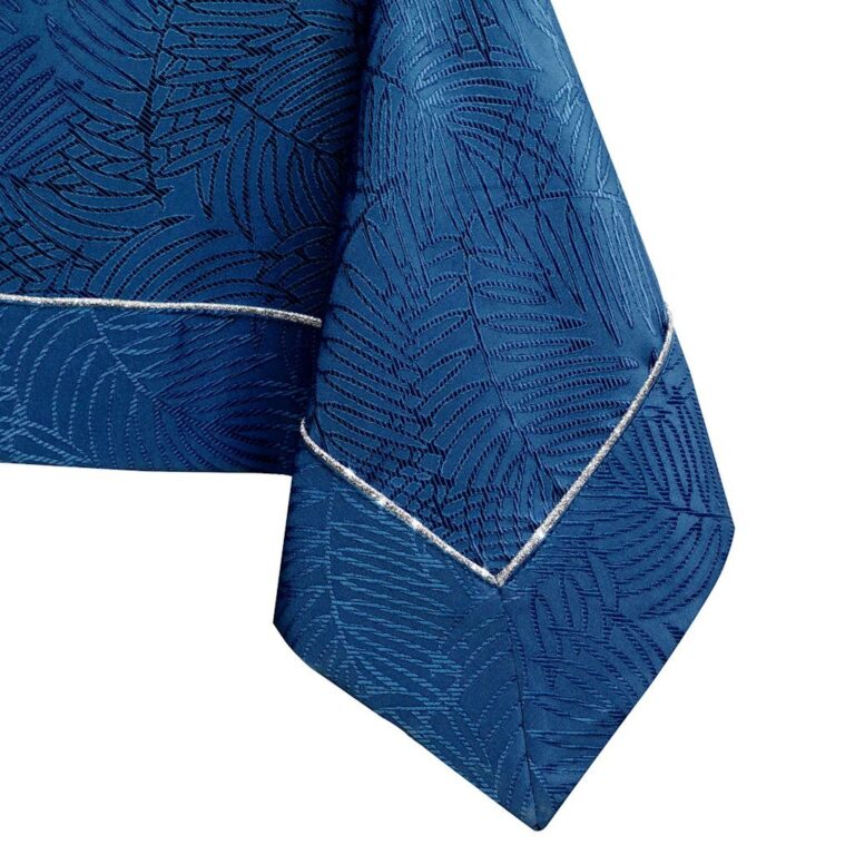 Asztalterítő Gaia indigókék dombornyomott 140x500 AmeliaHome