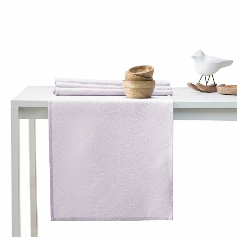 Asztalterítő Gaia világoslila dombornyomott 115x300+35x300 AmeliaHome