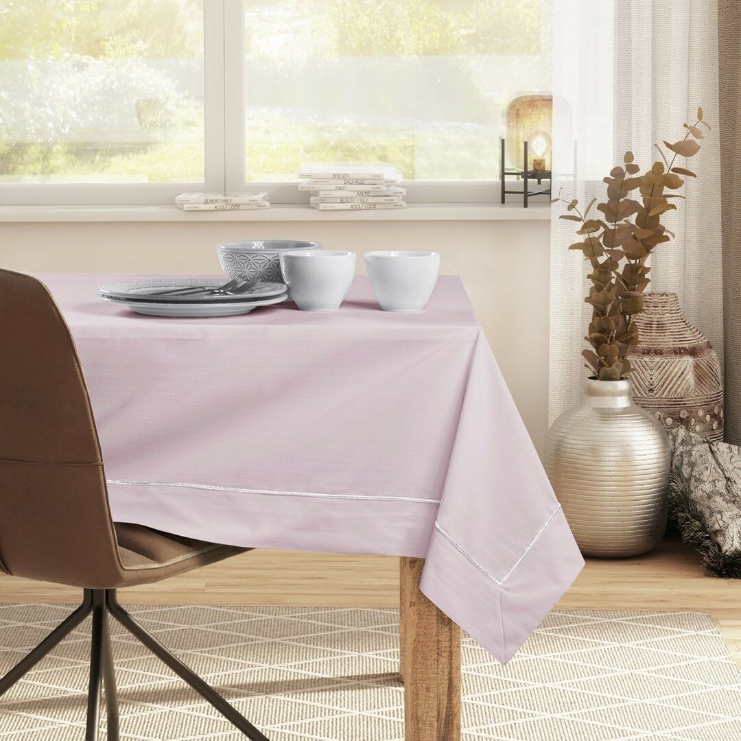 Asztalterítő Pure púderrózsa sima klasszikus 120x260 DecoKing