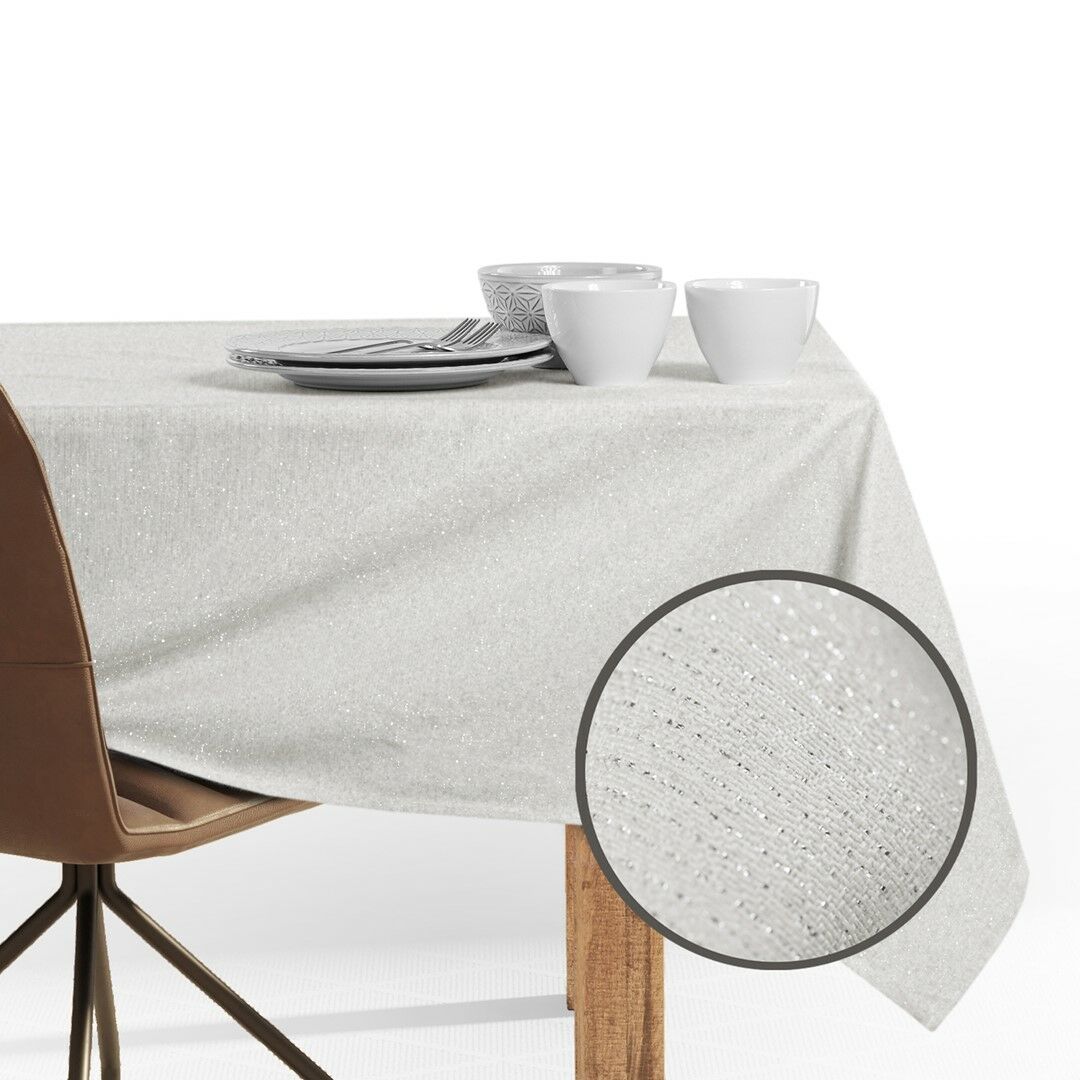Asztalterítő Sparkle krémű metálfényes modern 150x500 DecoKing