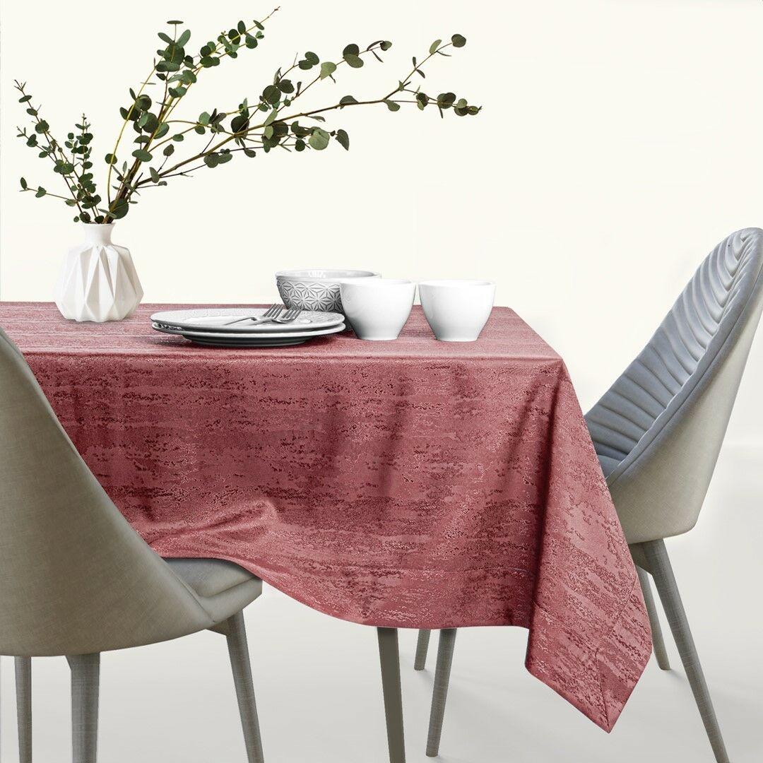 Asztalterítő Vesta rózsa dombornyomott modern 120x260 AmeliaHome