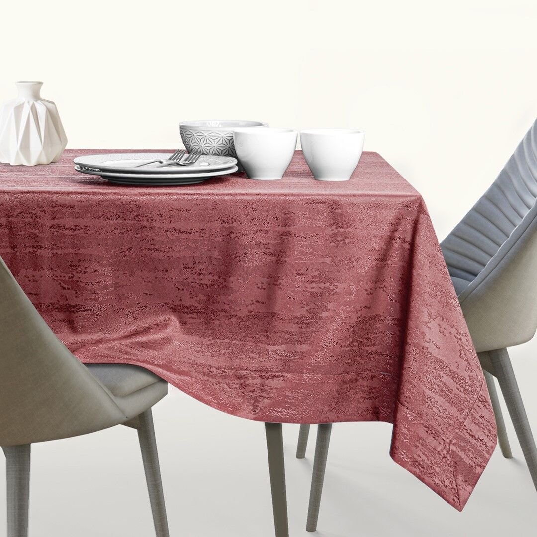 Asztalterítő Vesta rózsa dombornyomott modern 140x260 AmeliaHome