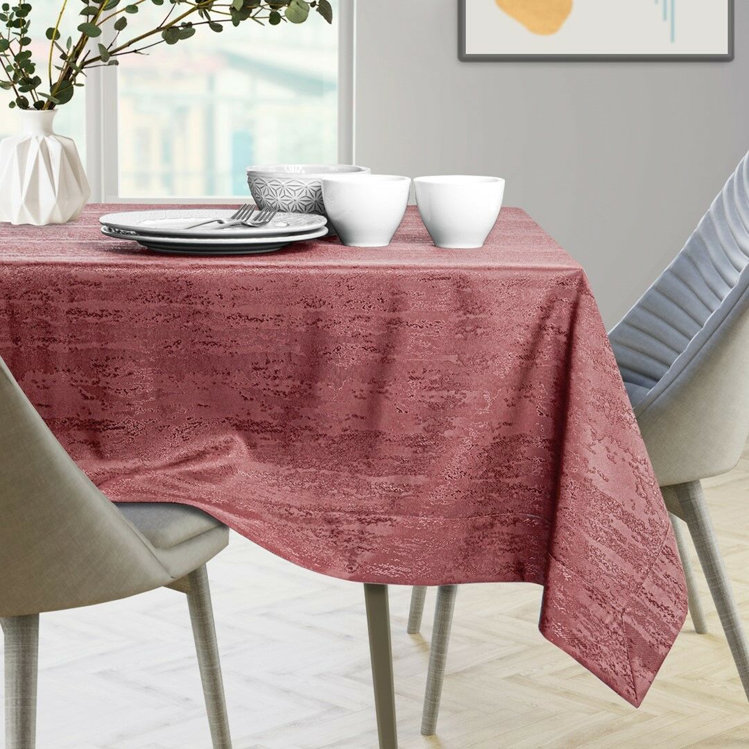 Asztalterítő Vesta rózsa dombornyomott modern 140x280 AmeliaHome