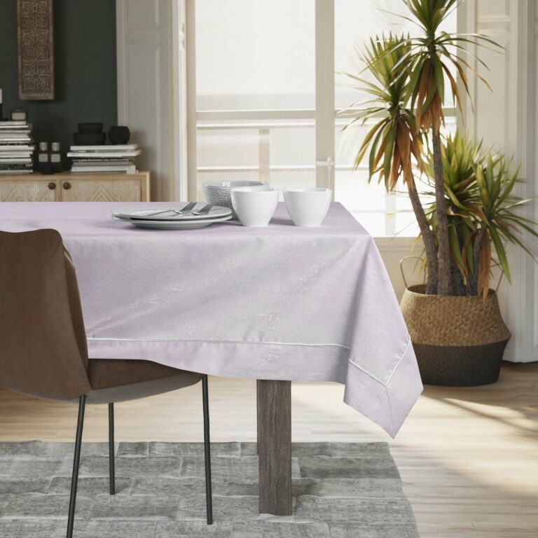 Asztalterítő Vesta világoslila dombornyomott modern 140x280 AmeliaHome