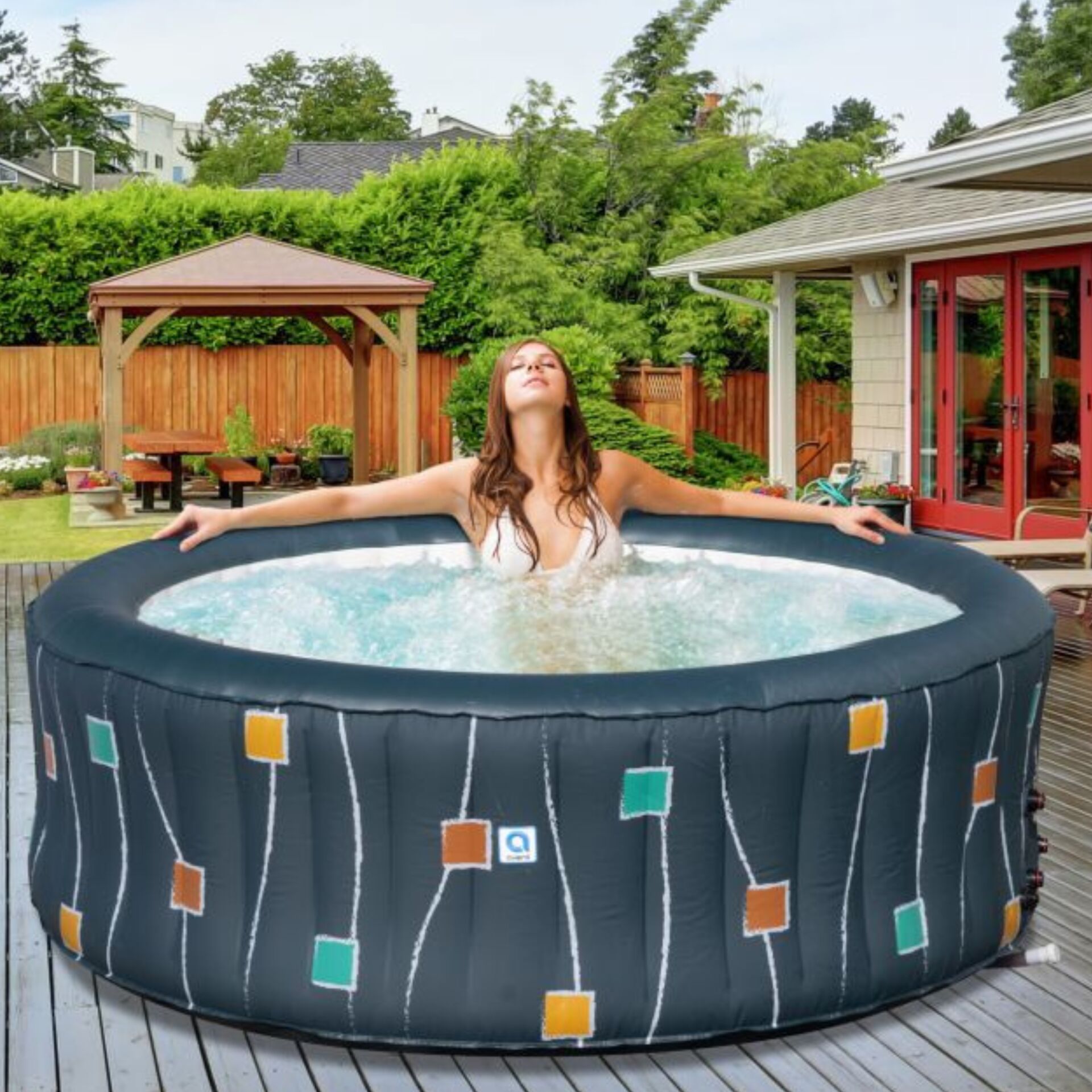 Avenli Vienna 4-6 személyes 175x70cm Felfújható Jakuzzi szett - s...