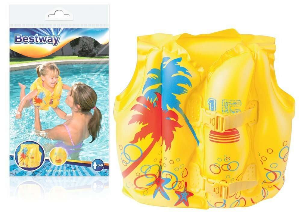 Bestway Gyermek Felfújható Úszómellény - Trópusi - 41x30cm