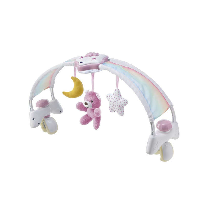 Chicco Rainbow Sky kiságy Játékhíd és Éjszakai fény