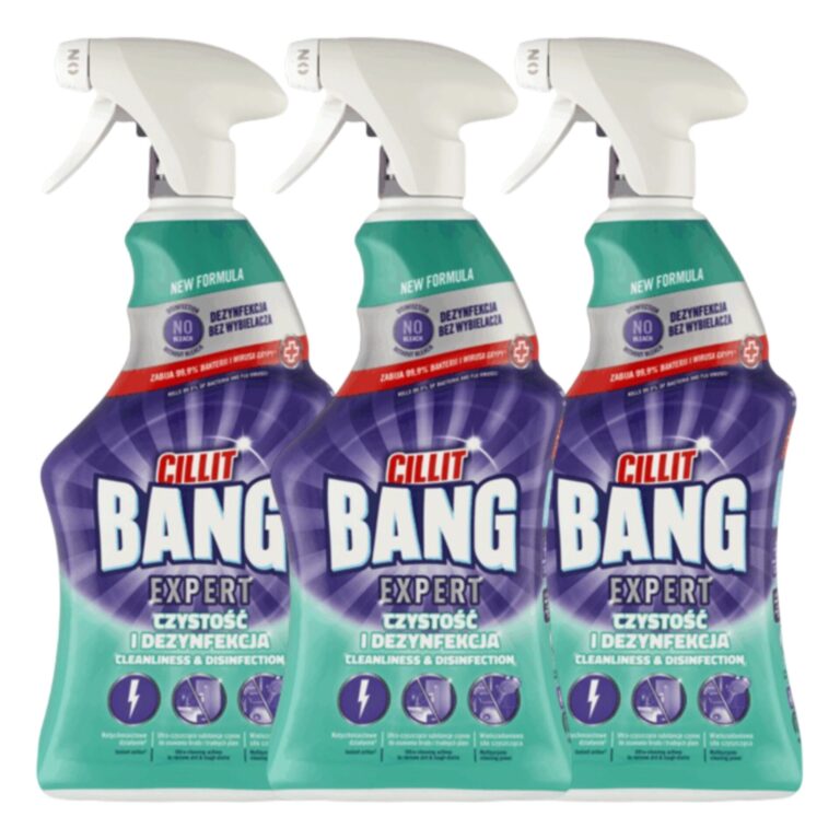 Cillit Bang Expert tisztító és klórmentes fertőtlenítő Spray 3x750ml