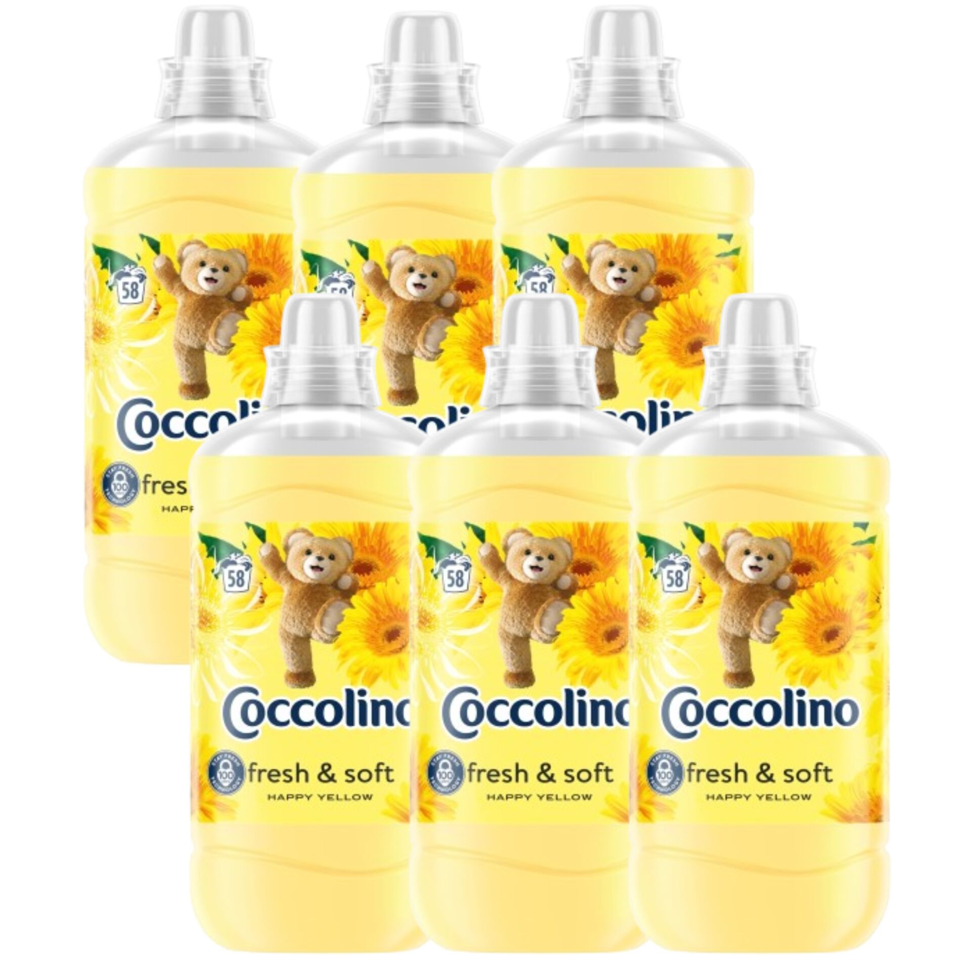 Coccolino Fresh & Soft Happy Yellow Öblítő koncentrátum 348 m...