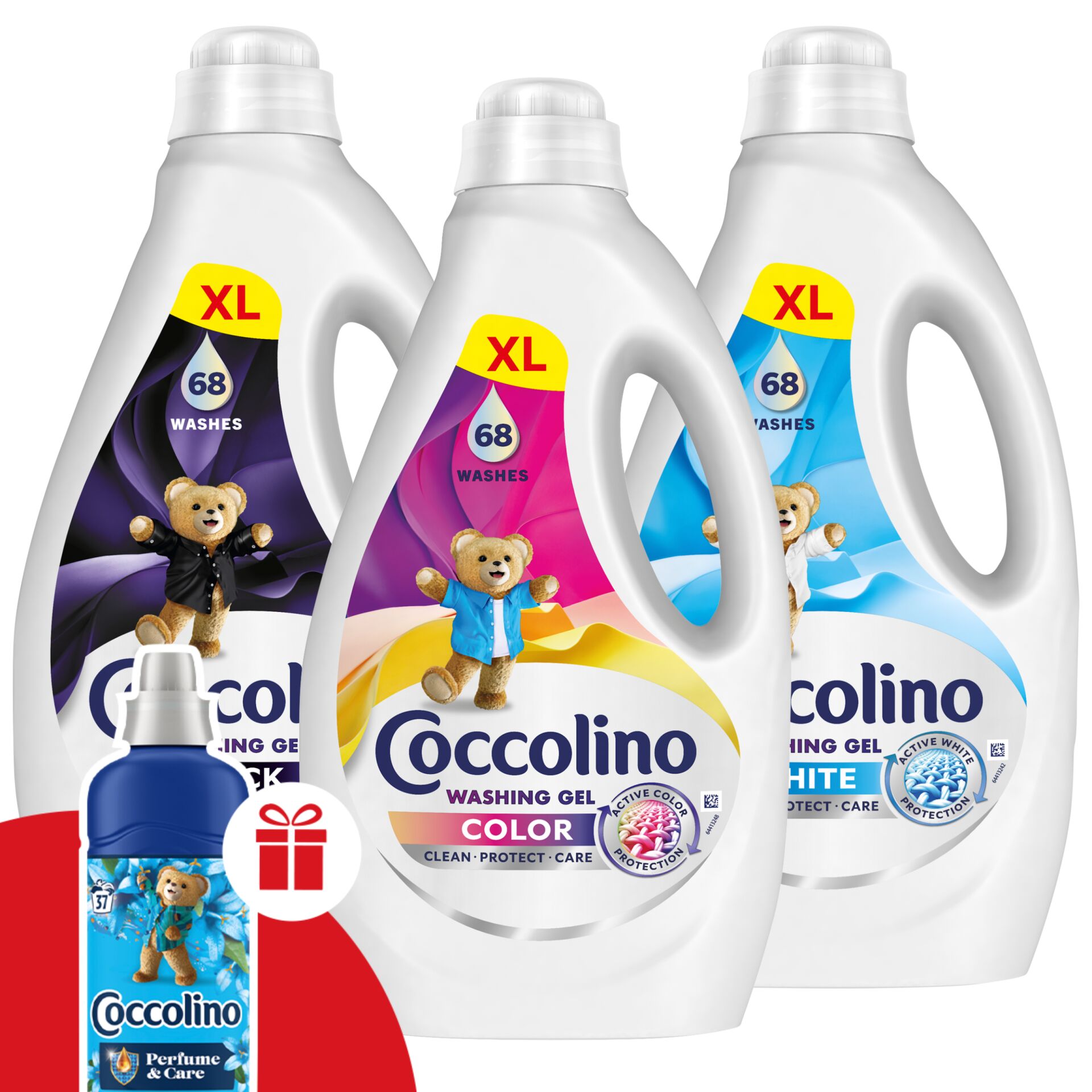 Coccolino minden mosáshoz Csomag + Ajándék Coccolino Passion Flow...