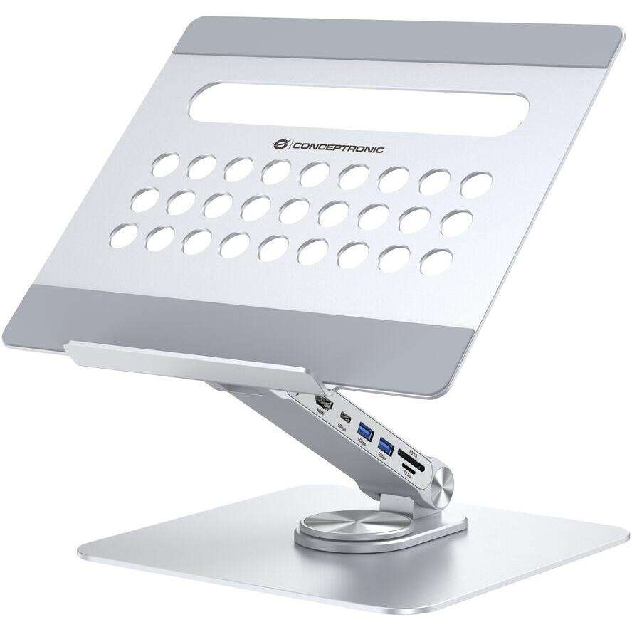 Conceptronic Laptop Állvány - Ezüst - DONN27G
