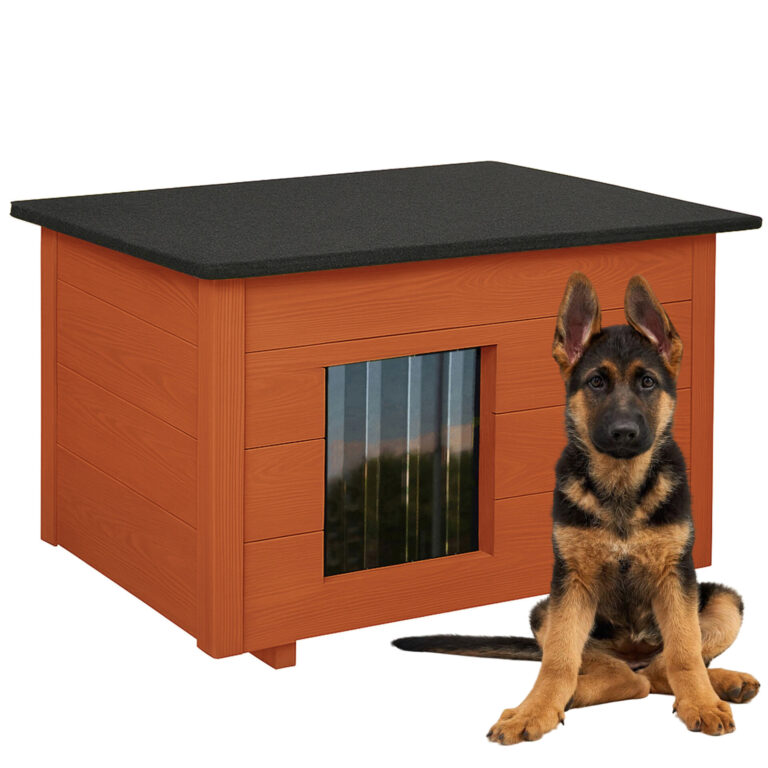 Dechland hőszigetelt lapostetős Kutyaház L - tikfa