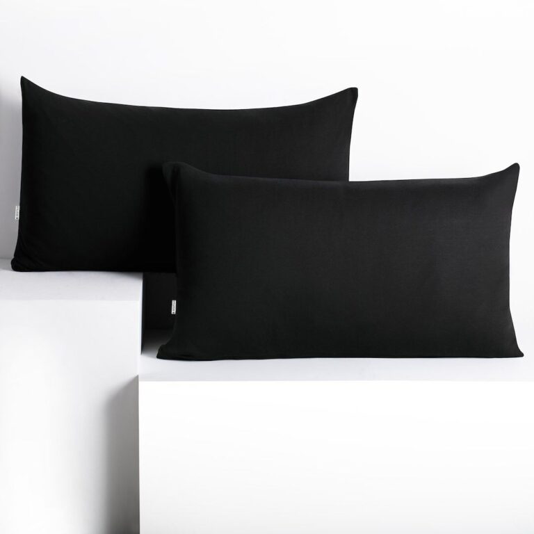 Díszpárnahuzat AMBER fekete  dzsörzé 50x60 DecoKing