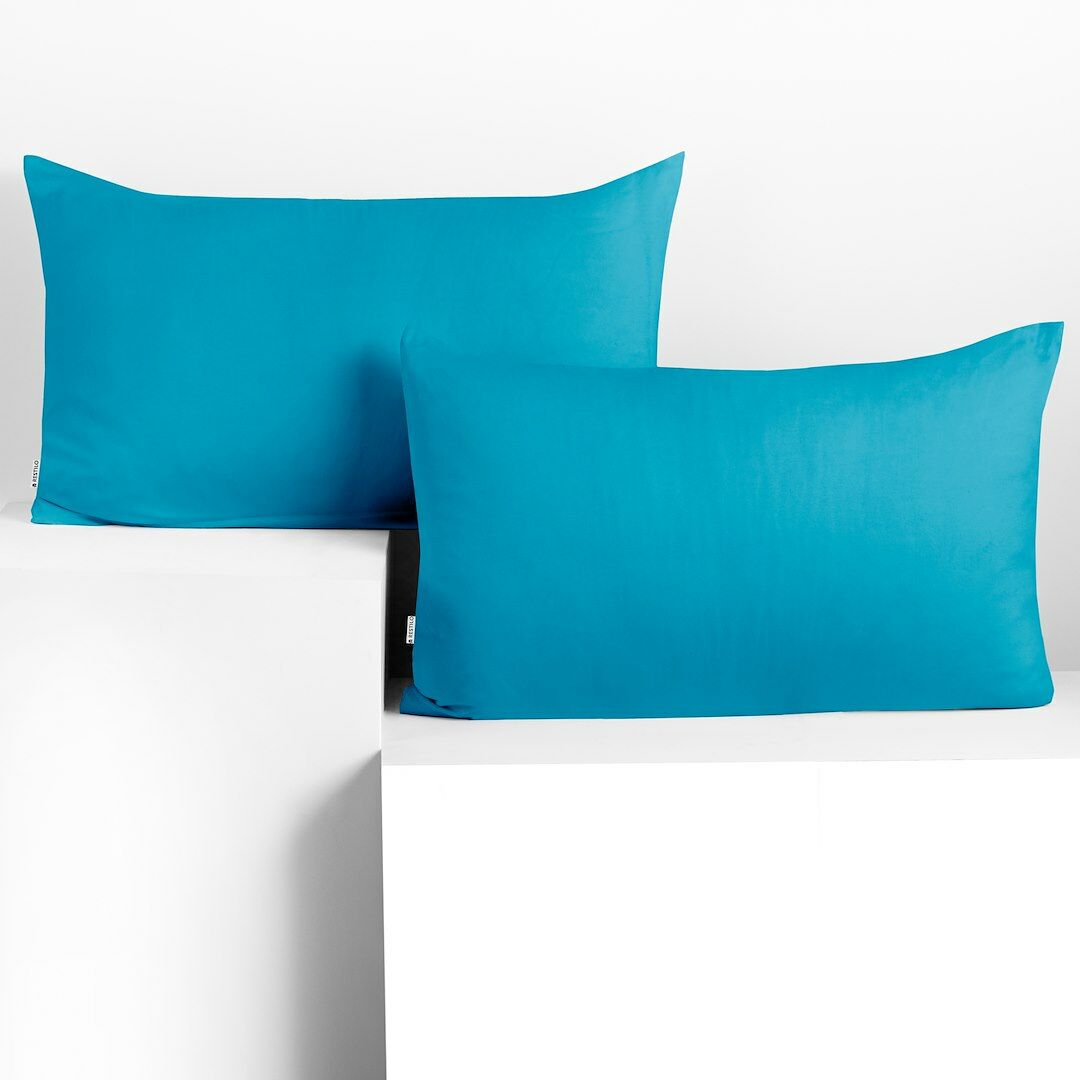 Díszpárnahuzat AMBER kék  dzsörzé 50x60 DecoKing