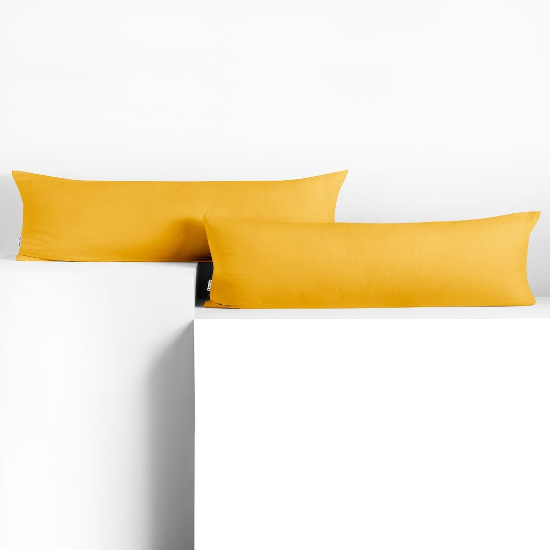 Díszpárnahuzat AMBER sárga  dzsörzé 40x145 DecoKing