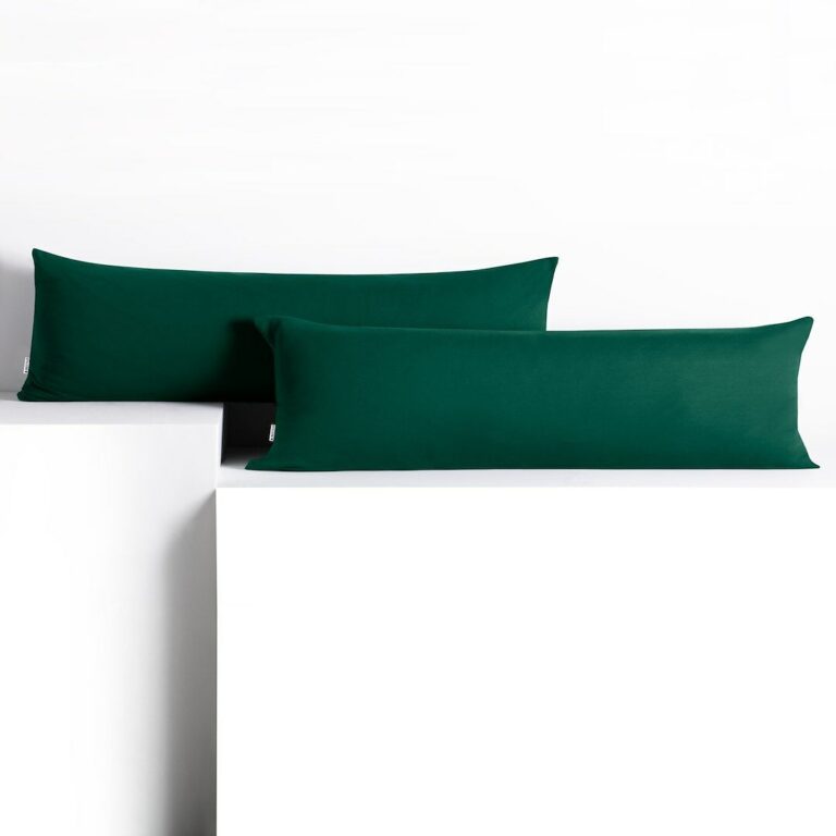 Díszpárnahuzat AMBER üvegzöld  dzsörzé 40x200 DecoKing