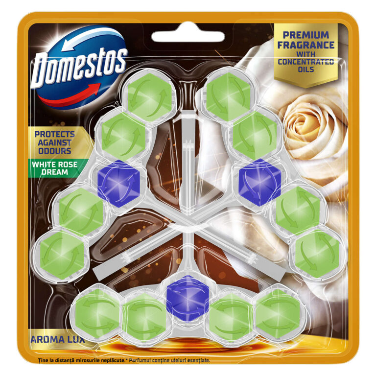 Domestos Aroma Lux WC frissítő blokk White Rose Dream koncentrált...