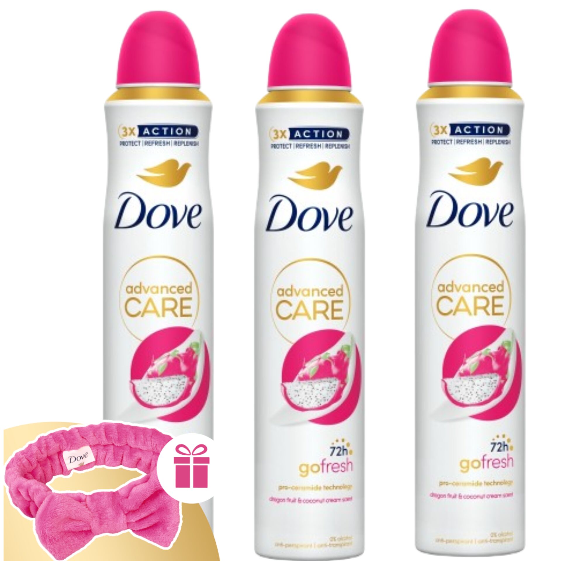 Dove Advanced Care Go Fresh női Dezodor Dragon Fruit & Coconu...