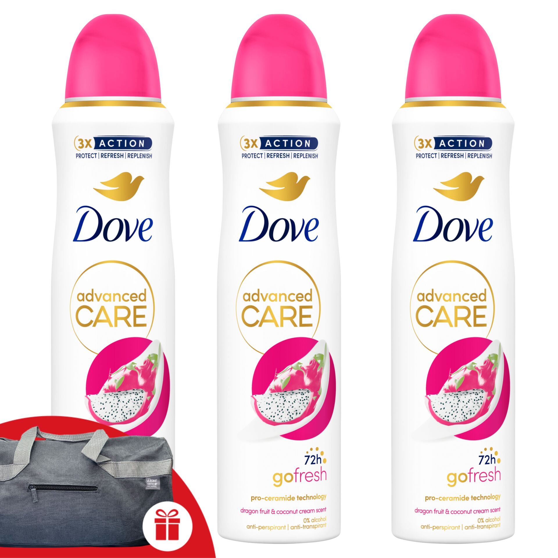 Dove Advanced Care Go Fresh női Dezodor Dragon Fruit & Coconu...