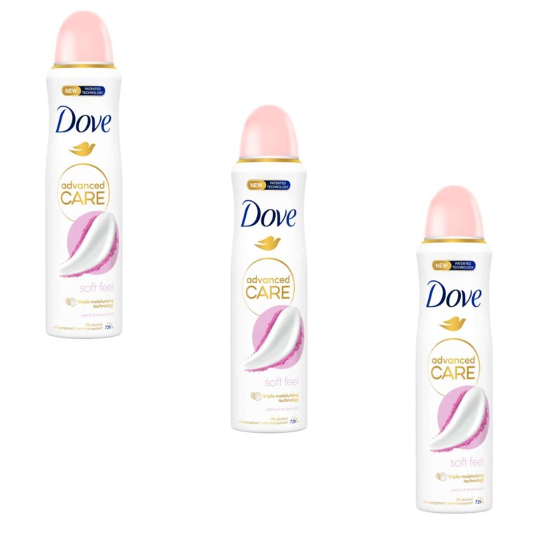 Dove Advanced Care női Dezodor Soft-Feel 3x150ml