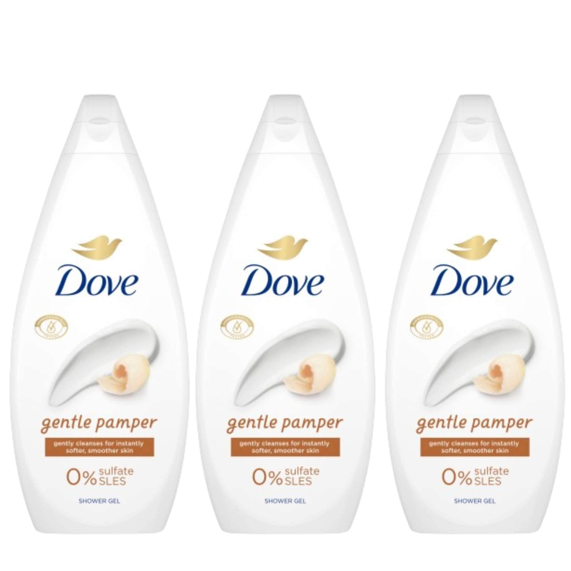 Dove Gentle Pamper Krémtusfürdő 3x720ml