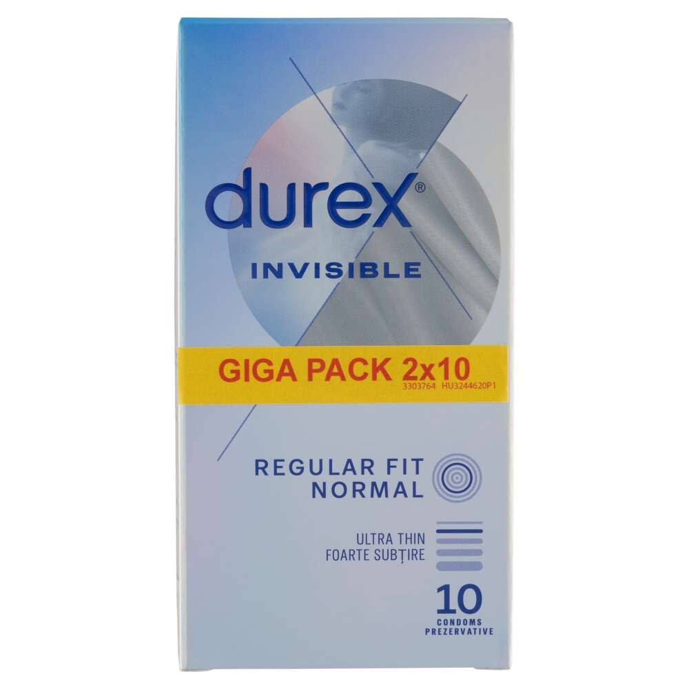 Durex Invisible Regular Fit Óvszer 2x10db