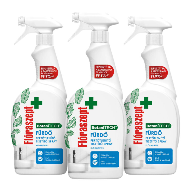 Flóraszept Botanitech Fürdő Fertőtlenítő tisztító spray 3x700ml