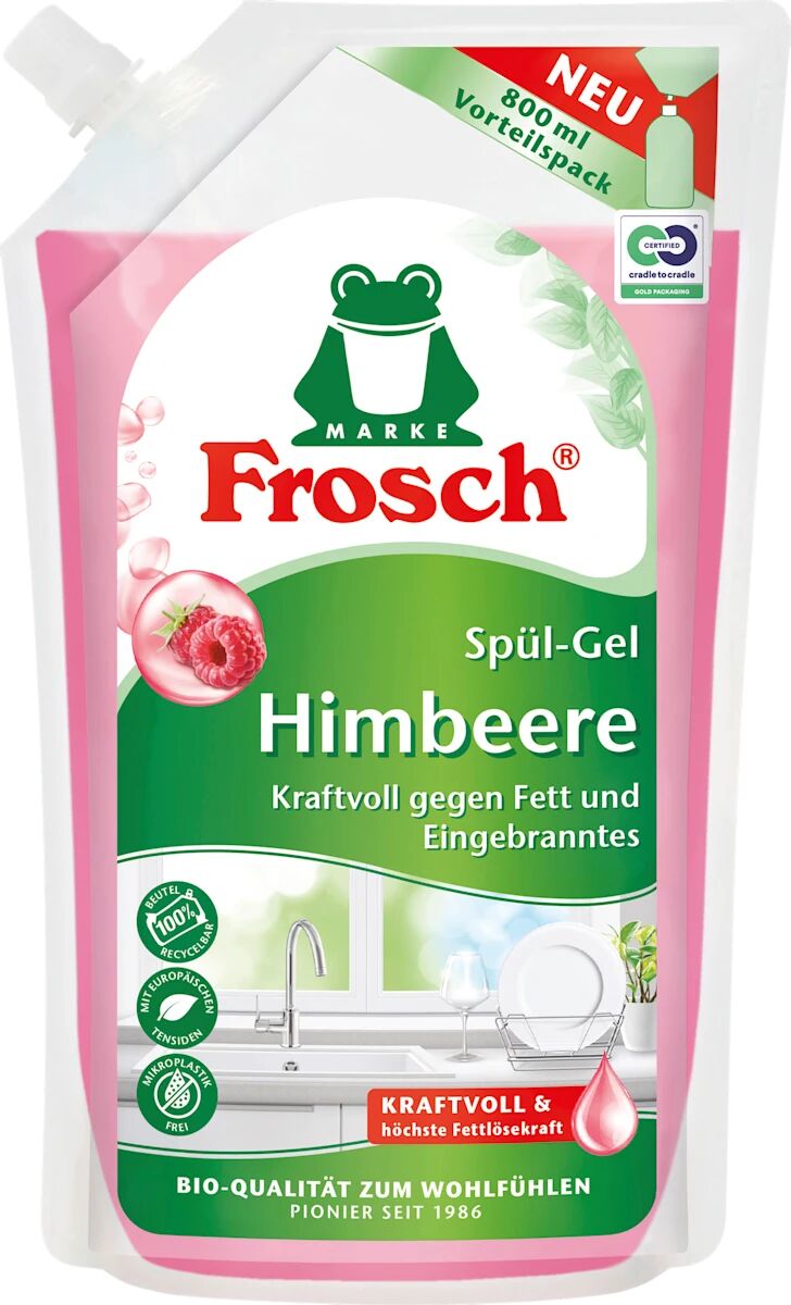 Frosch Mosogatószer utántöltő Málna 800ml