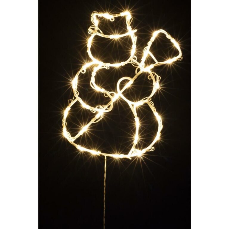 HOME KID507WW LED-es hóember ablakdísz