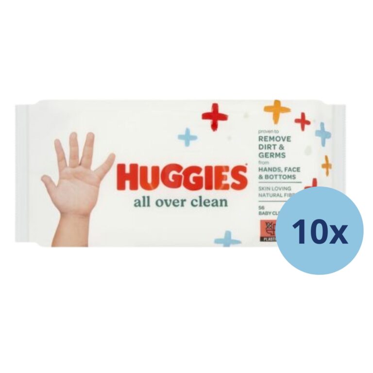 Huggies All Over Clean nedves Törlőkendő 10x56db