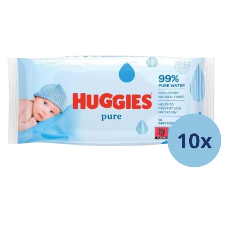 Huggies Pure nedves Törlőkendő 10x56db