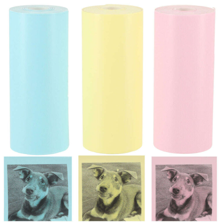 Ikonka Papírtekercs készlet mini hőnyomtatóhoz 3db - Színes