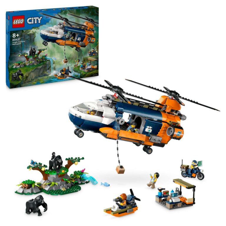 LEGO® City Exploration Dzsungelkutató helikopter a bázison 60437