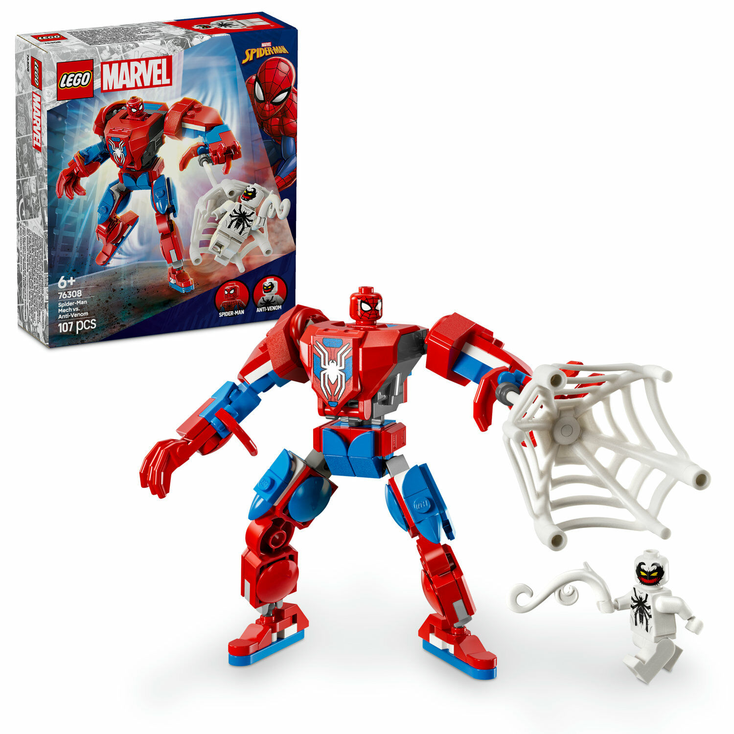 LEGO® Marvel Pókember robot vs. Anti-Venom 76308