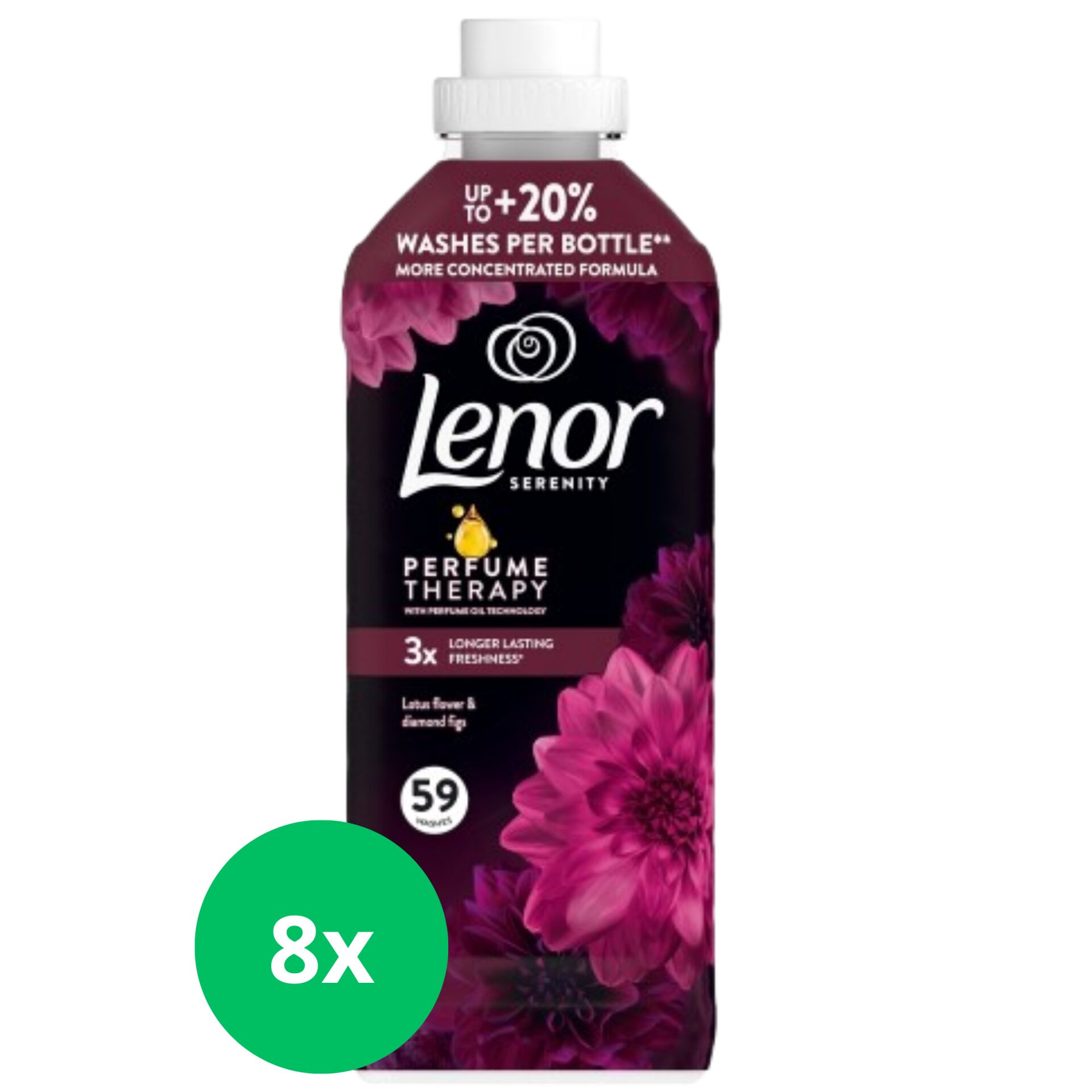 Lenor Lotus Flower&Diamond Figs Textilöblítő 472 mosás 8x1239ml
