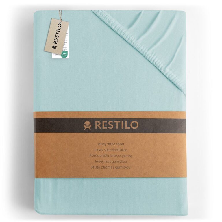 Lepedő AMBER szín mentazöld stílus klasszikus anyag dzsörzé 140-1...