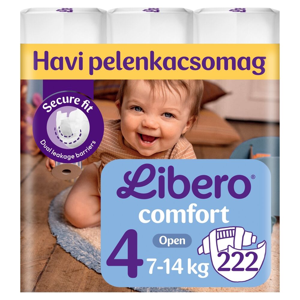 Libero Comfort Mega Pack Pelenkacsomag 7-14kg Maxi 4 (222db)