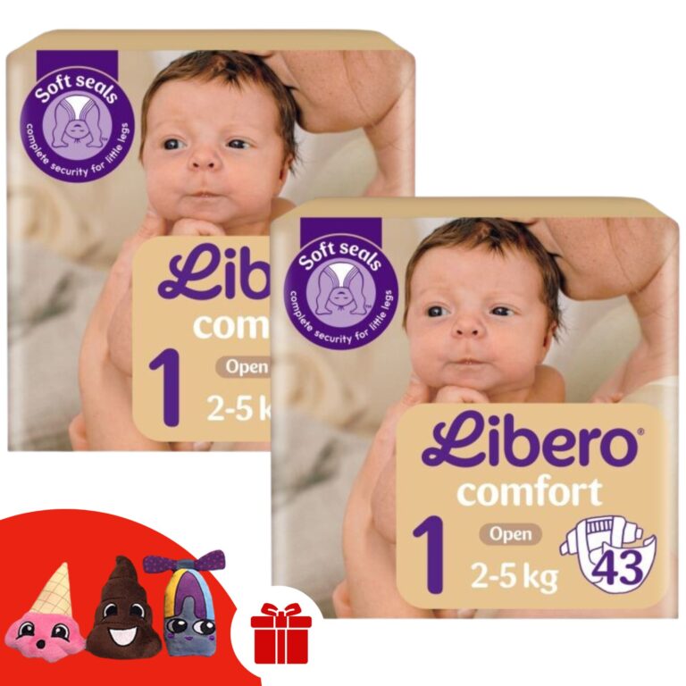 Libero Comfort Pelenka 2-5 kg Newborn 1 (86db) + Ajándék 3 db Ujjbáb