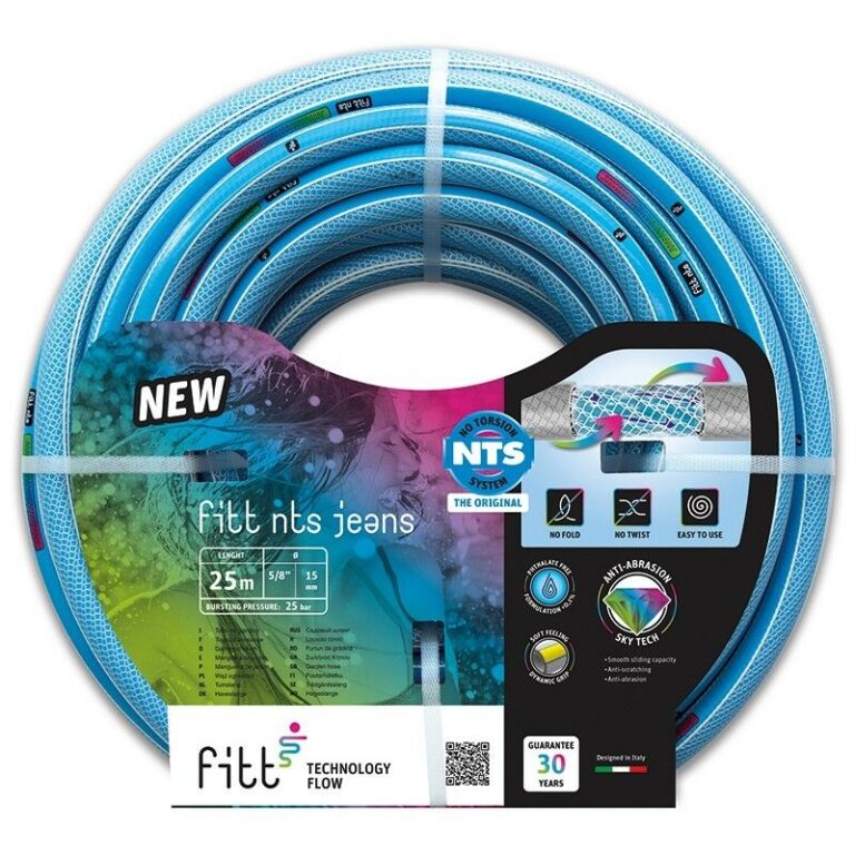 Locsolótömlő Fitt NTS JEANS 1"  v.kék 25fm 22 bar csavarodásmentes