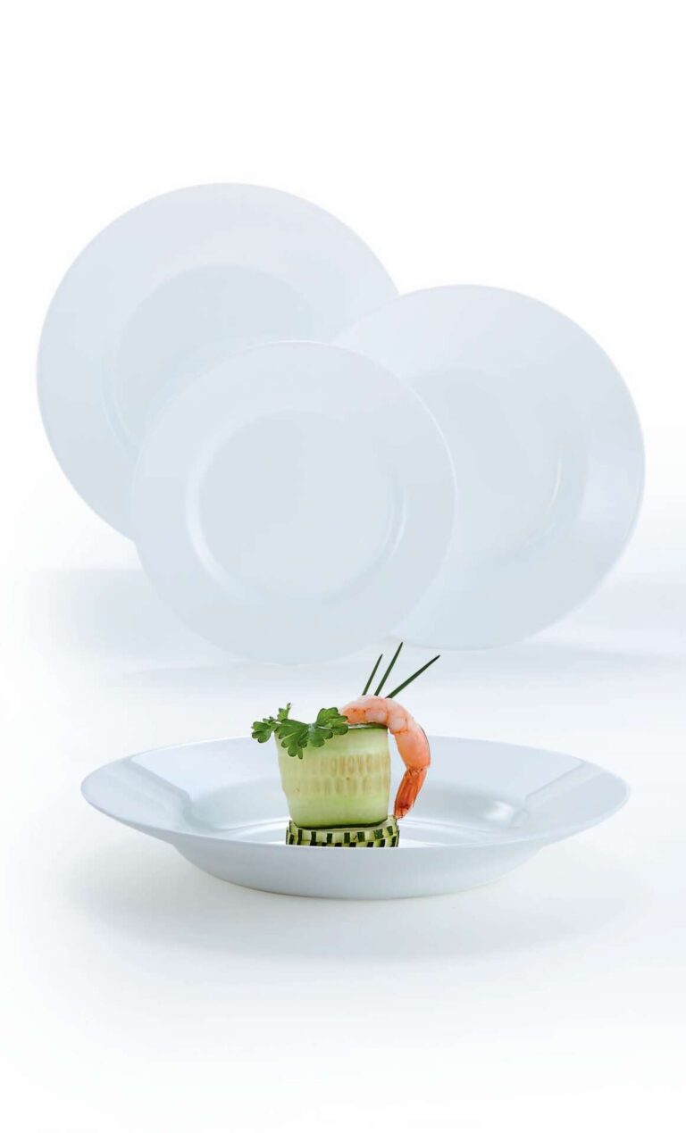 Luminarc Plumi 18 részes Étkészlet - fehér