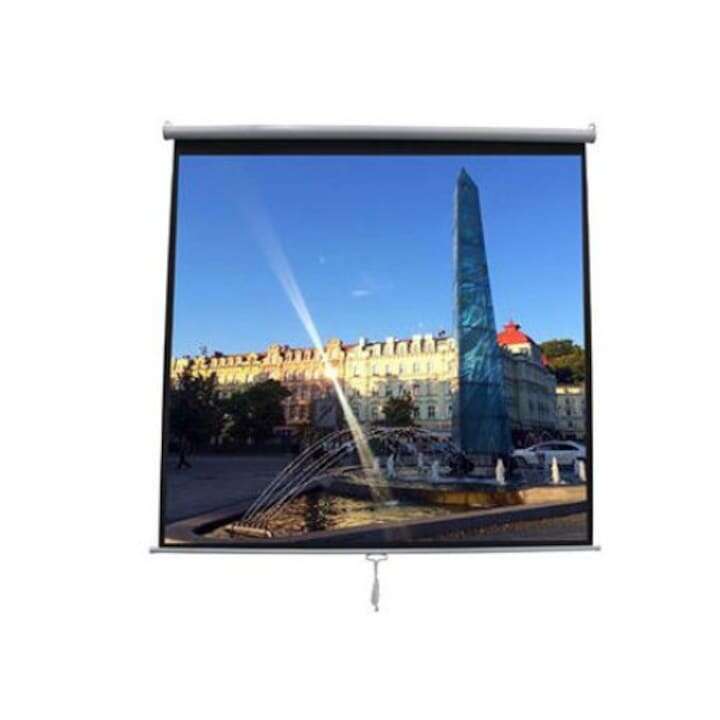 Medium Rollo 84" Vetítővászon (213x213cm - 1:1) Matt fehér