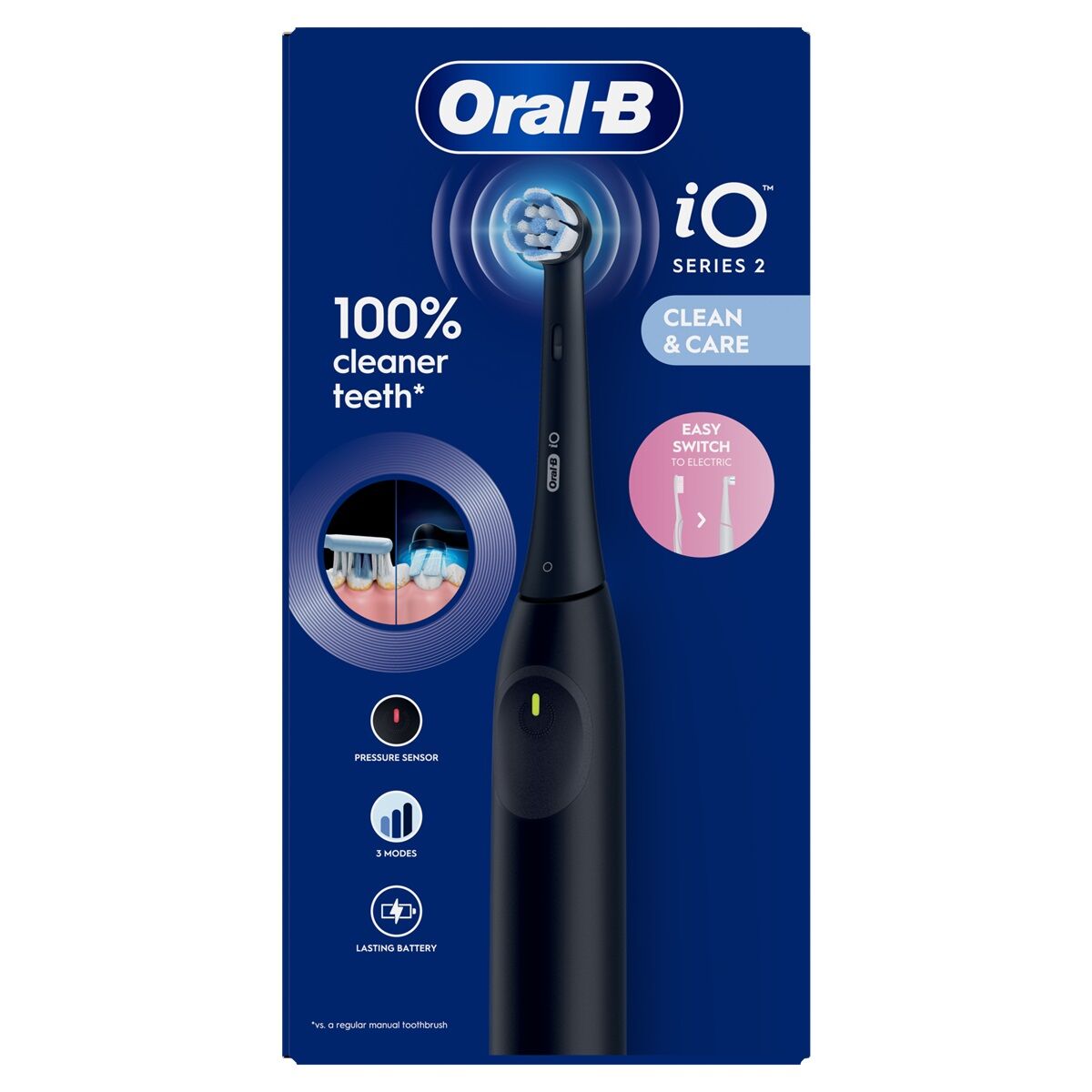 Oral-B iO2 Series Elektromos fogkefe Night Black