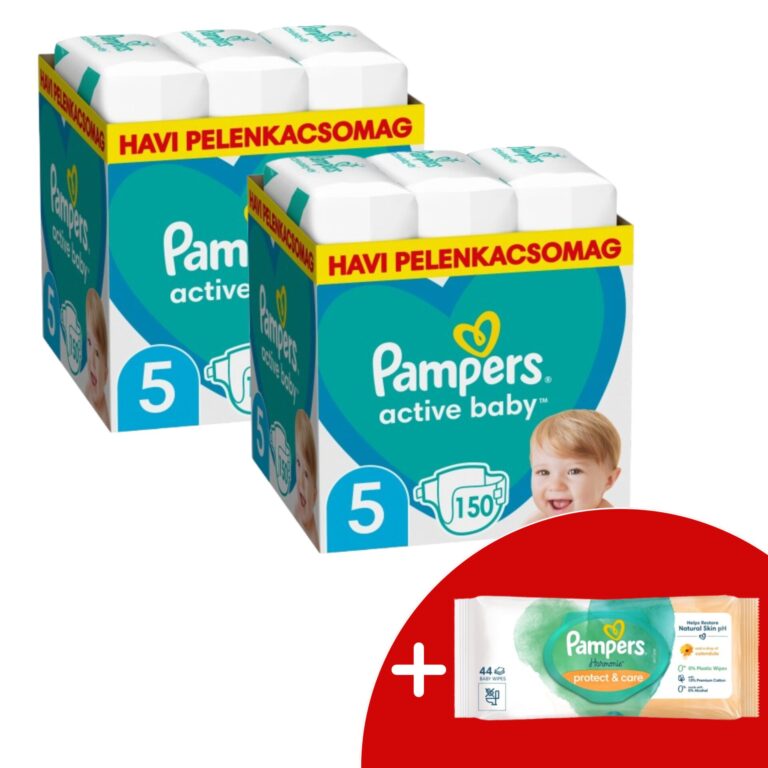 Pampers Active Baby 2 havi Pelenkacsomag 11-16kg Junior 5 (300db)...