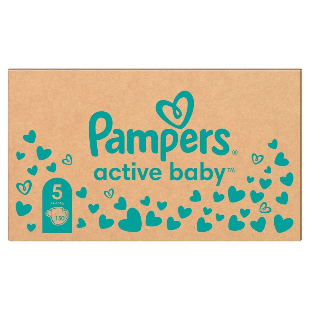 Pampers Active Baby havi Pelenkacsomag 11-16kg Junior 5 (150db)