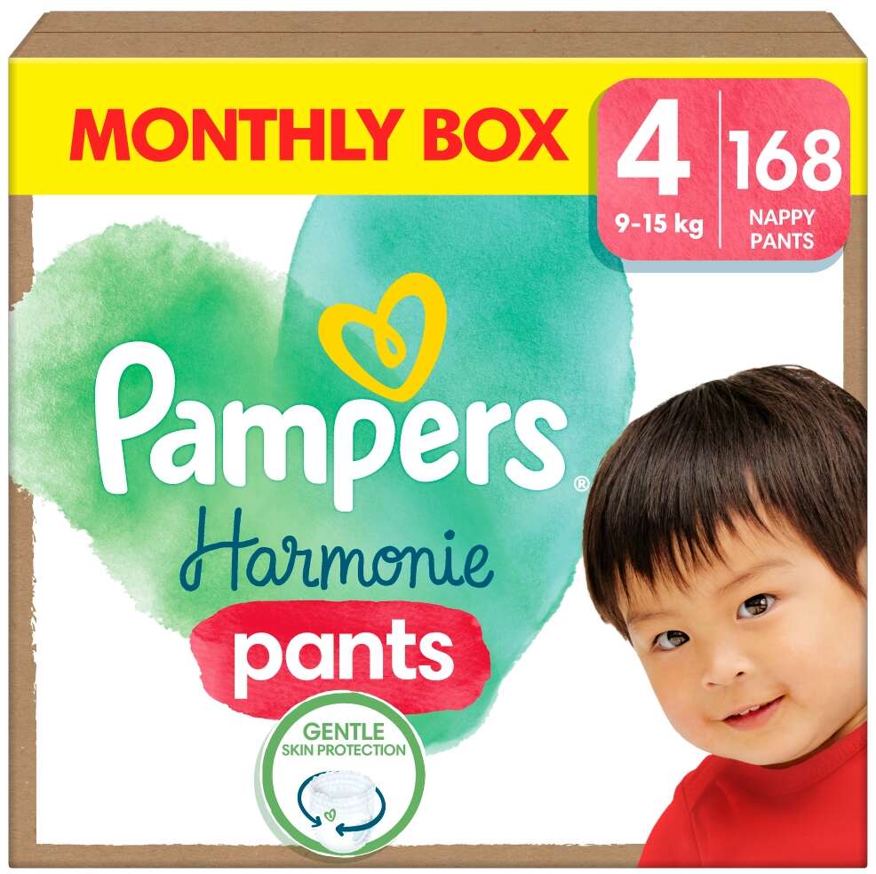 Pampers Harmonie Pants havi Pelenkacsomag 9-15kg Maxi 4 (168db)