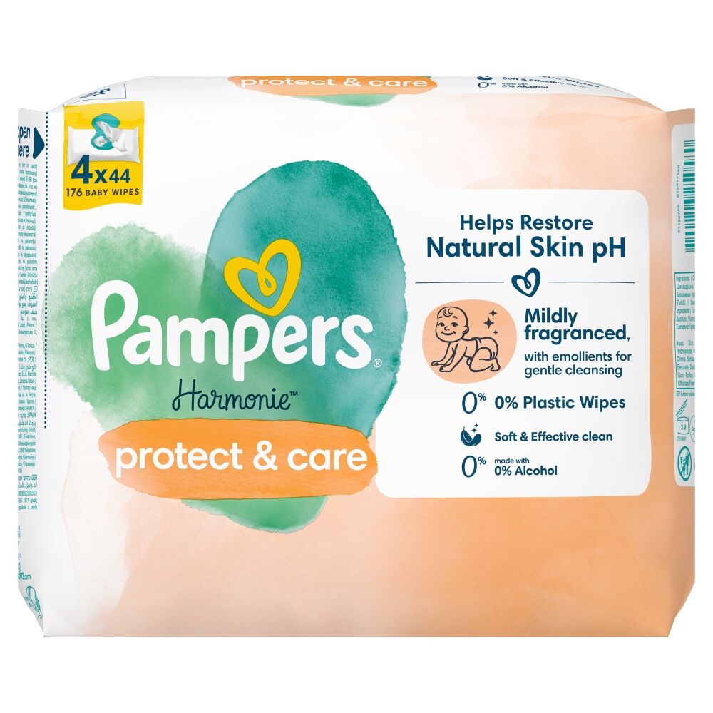 Pampers Harmonie Protect & Care nedves Törlőkendő 176db