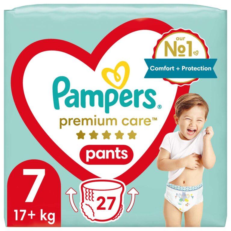 Pampers Premium Care Bugyipelenka 17kg+ Junior 7 (27db)